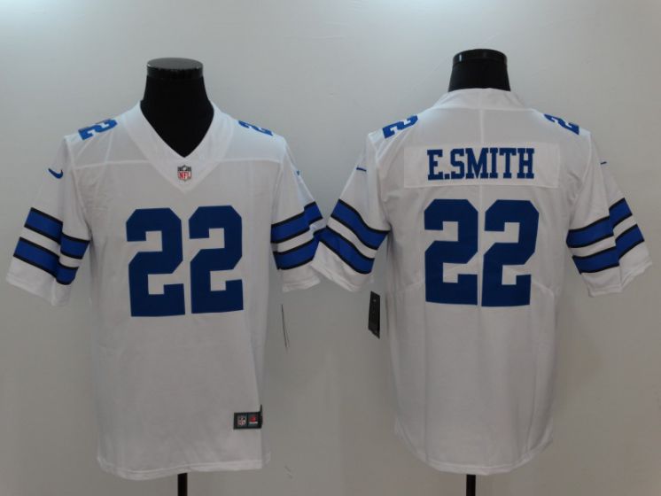 Men Dallas Cowboys #22 E.Smith White Nike Vapor Untouchable Limited NFL Jerseys